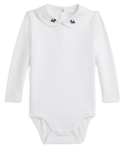 Polo ralph lauren body bianco - vista frontale