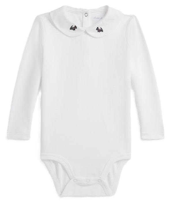 Polo ralph lauren body bianco - vista frontale