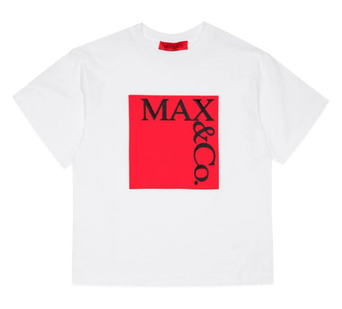 Max & co. t-shirt bianco - vista frontale