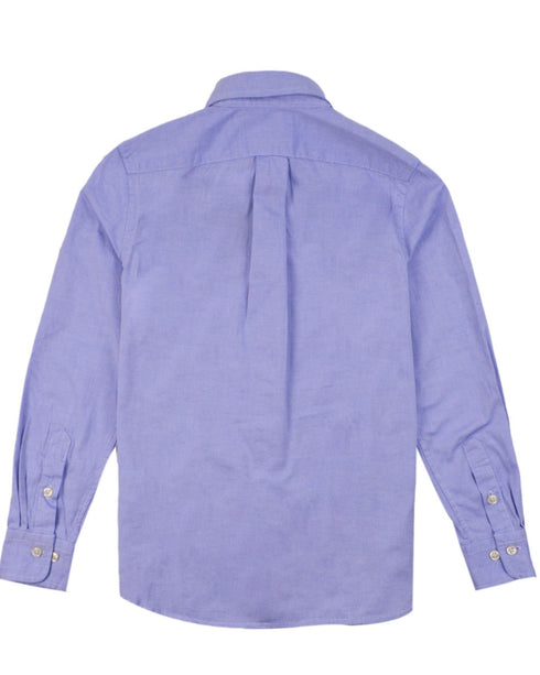 Polo Ralph Lauren camicia oxford celeste - vista posteriore