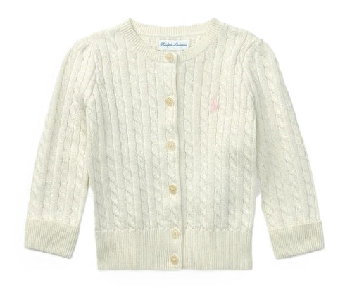 Polo ralph lauren maglie aperte bianco - vista frontale
