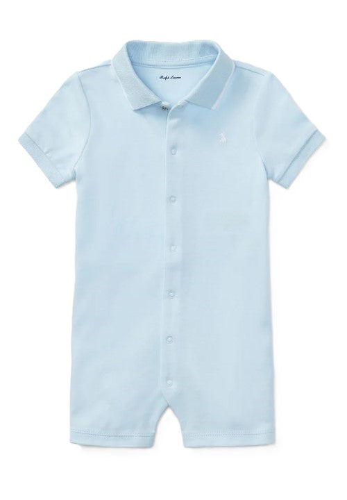Polo ralph lauren tutina celeste - vista frontale