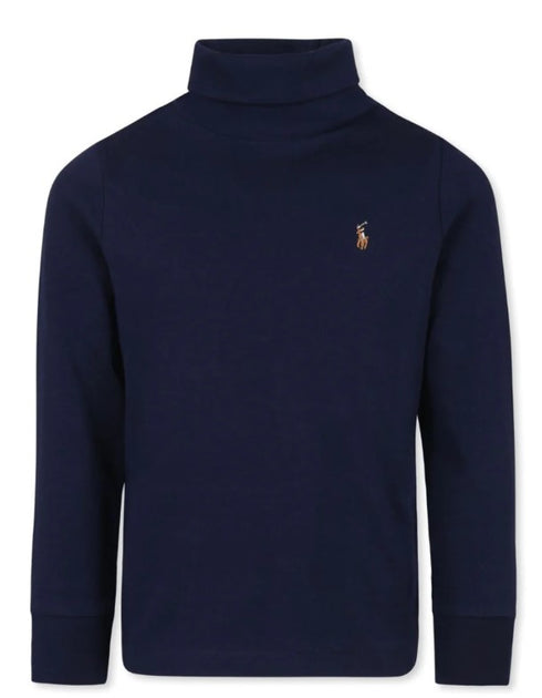Polo ralph lauren t-shirt blu - vista frontale