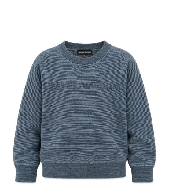 Armani felpa azzurra - vista frontale