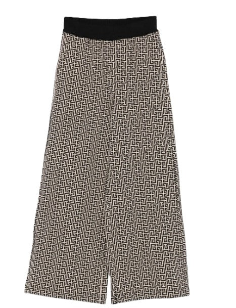 Balmain pantaloni crema - vista frontale