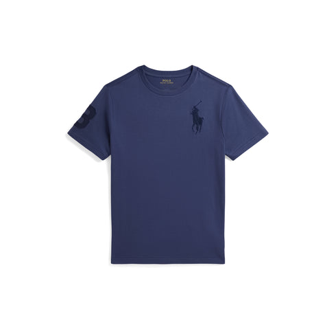 Polo ralph lauren t-shirt blu - vista dettaglio