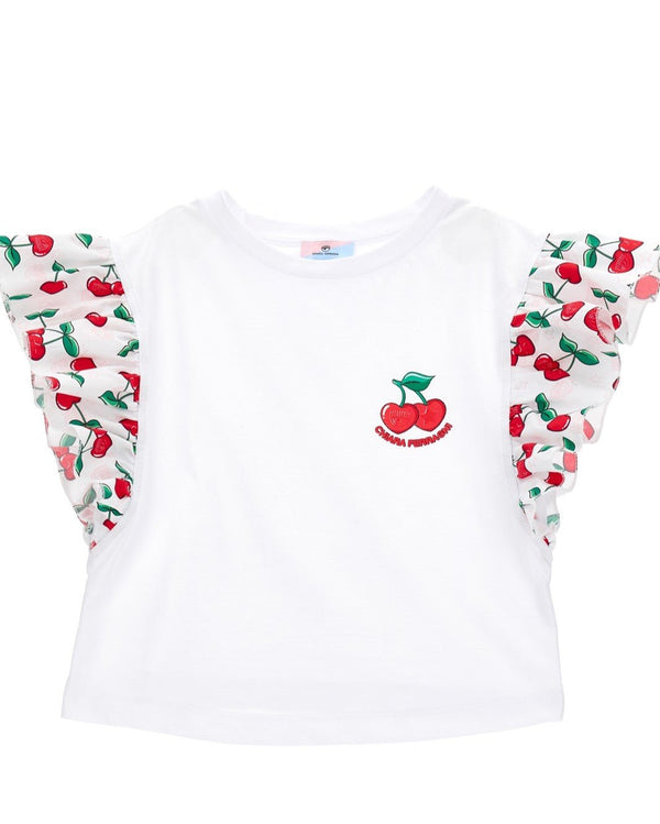 Chiara Ferragni t-shirt bianco - vista frontale