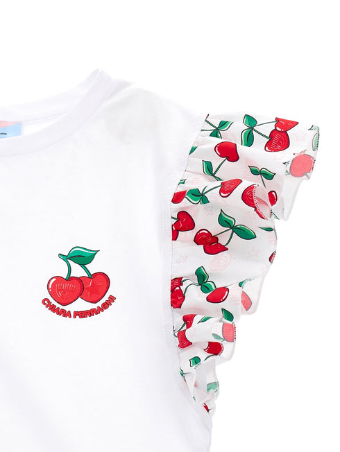 Chiara Ferragni t-shirt bianco - vista posteriore