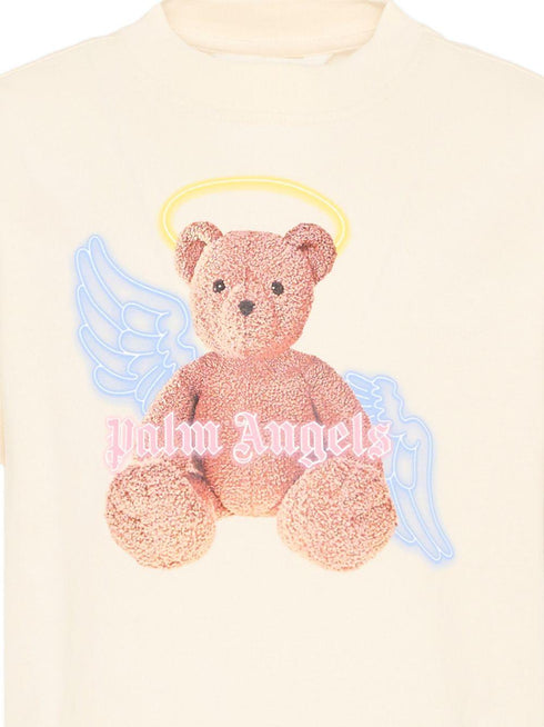 Palm angels t-shirt bianco - dettaglio 4