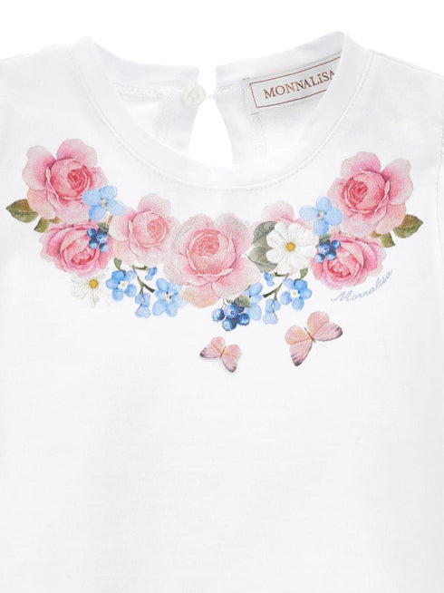 Monnalisa t-shirt bianco - vista dettaglio
