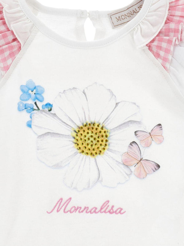 Monnalisa t-shirt bianco - vista dettaglio