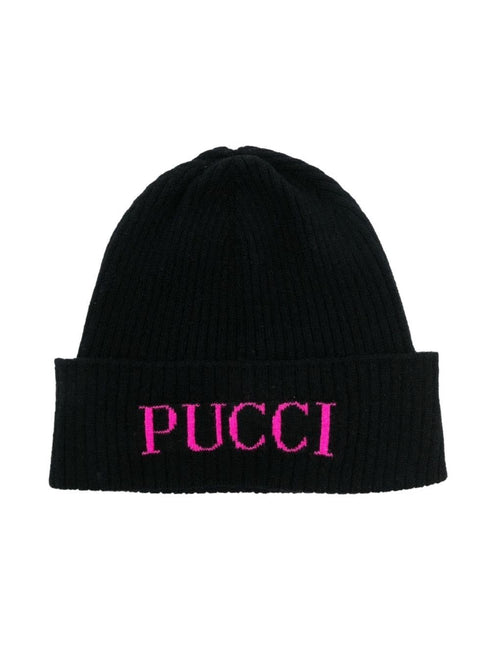 Emilio Pucci berretto nero - vista frontale