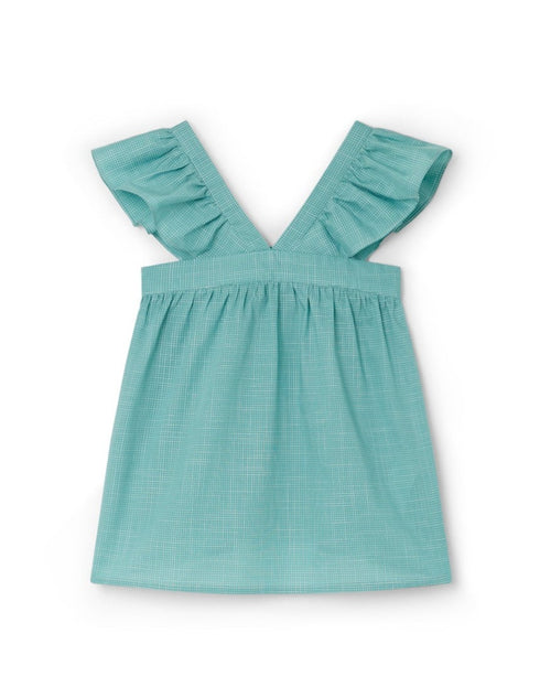 Bonpoint blusa azzurro - vista frontale