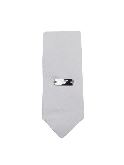 Armani cravatta grigio - vista frontale
