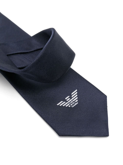Armani cravatta blu - vista posteriore