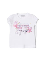 Monnalisa white T-shirt — front view