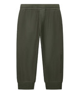 Armani green trousers — front view