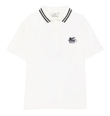 Etro ivory polo shirt — front view
