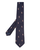 Polo Ralph Lauren blue tie — front view