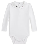 Polo Ralph Lauren white bodysuit — front view
